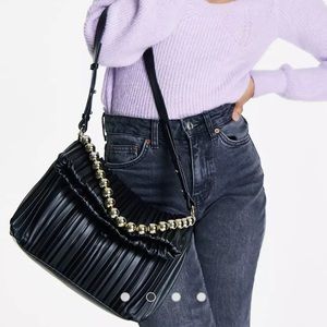 TOPSHOP BLACK HOBO BAG - NEW